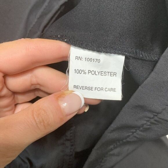 sandro authentic womens solid black long sleeve windbreaker jacket xl large - Picture 8 of 9